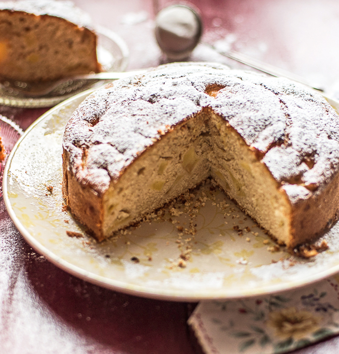 Torta di mele grattugiate